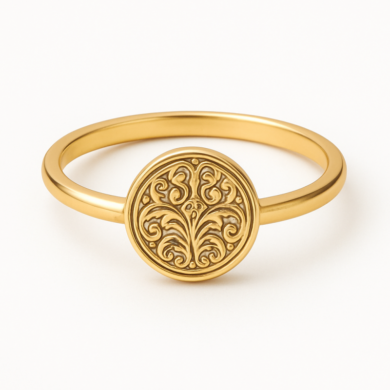 Sculpted Grace Diamond Finger Ring